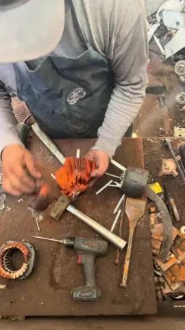 Compresor de aire acondicionado cobre muy fácil♻️#cobre #copper #recycle #razachatarrera #metales 