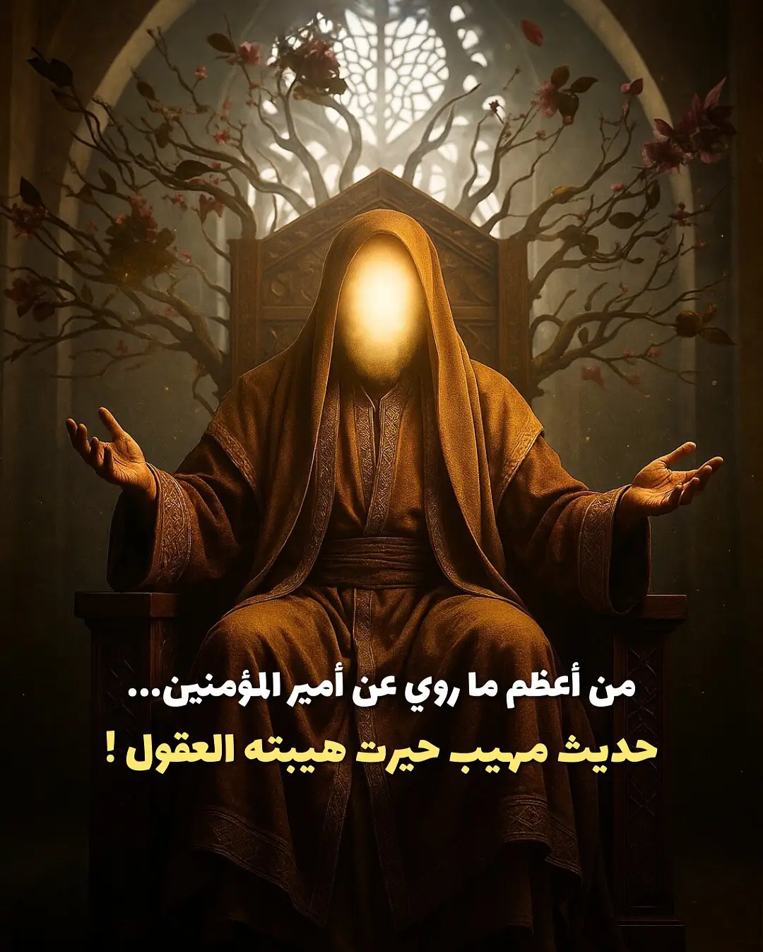 تخيل أن تسمع حديثاً عن أمير المؤمنين عليه