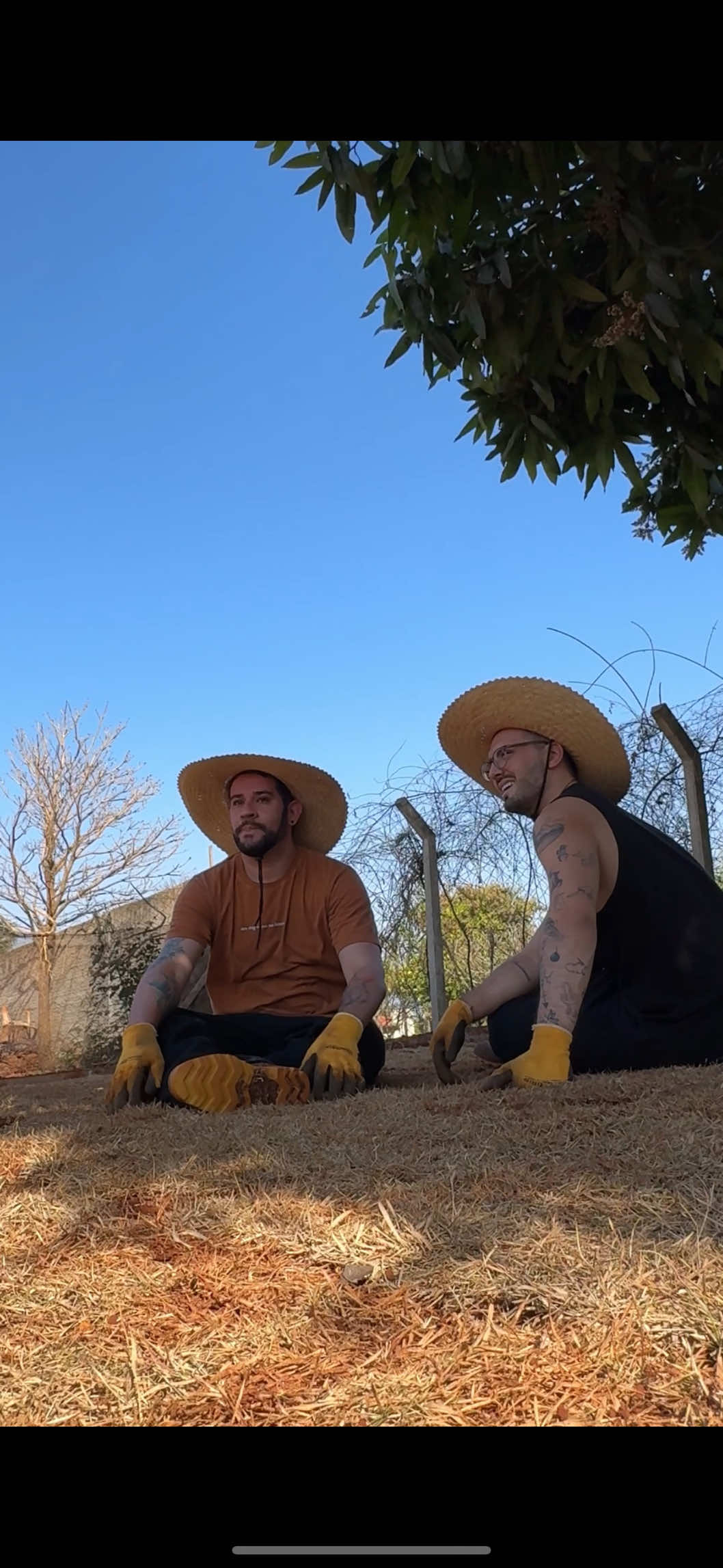 finalmente terminamos de colocar grama na chácara #Vlog #chacara #casal #rotina