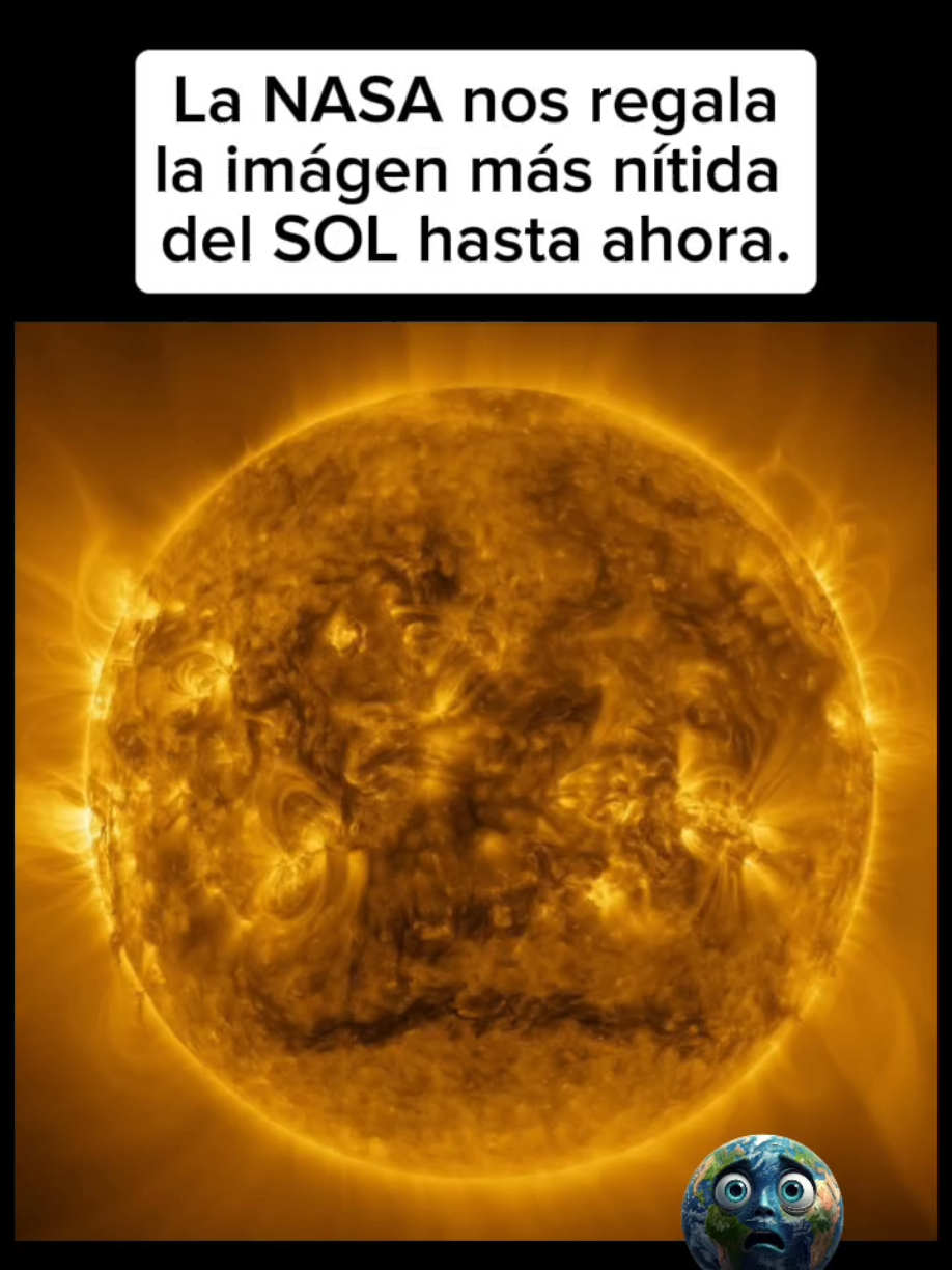 La foto más nítida del Sol hasta ahora. #astronomia #curiosidades #sol #universo #nasa 