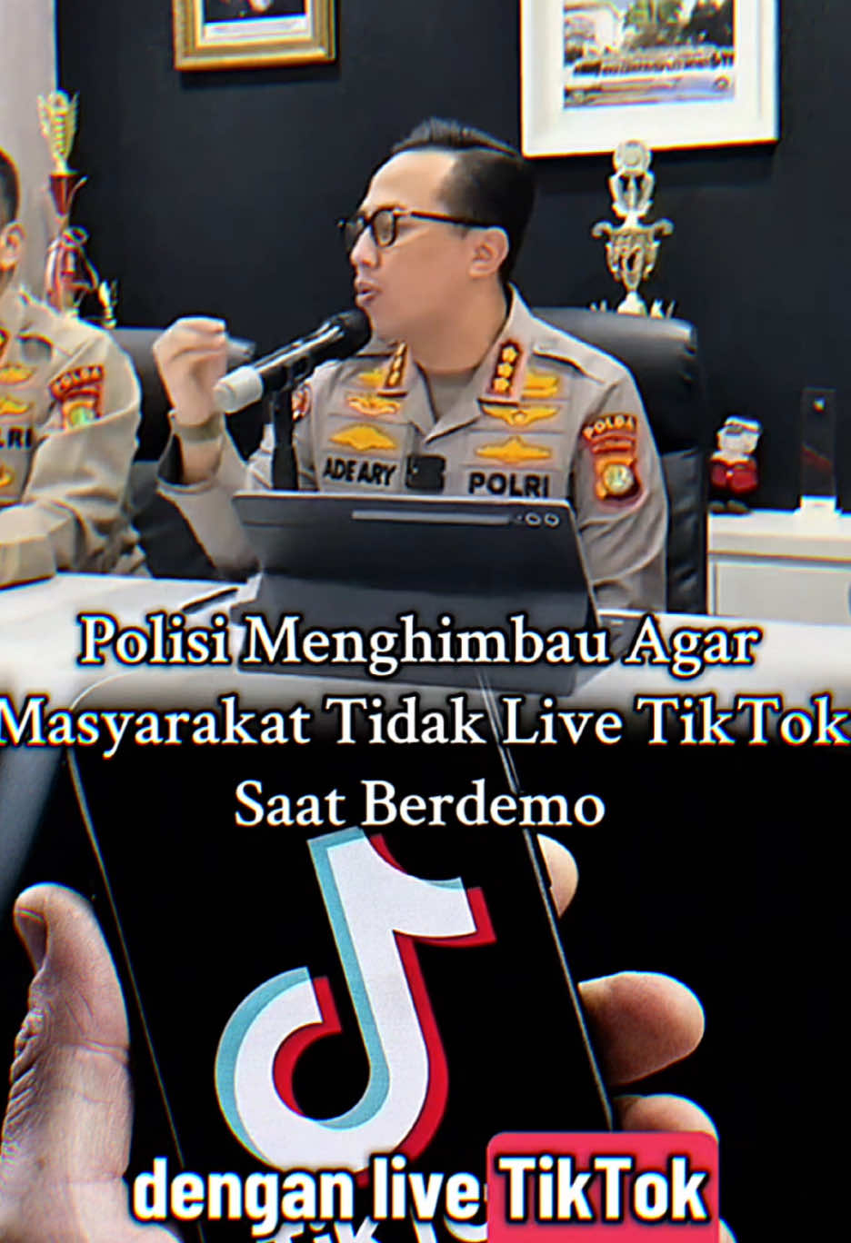 Ketika suara rakyat dibungkam, kamera jadi saksi. Kalau benar, kenapa takut direkam? Larangan live = larangan transparansi.  #Demo #ReformasiDikorupsi #SuaraRakyat #Transparansi #LiveBukanKejahatan 