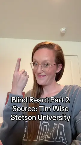 The comments said DO ANOTHER ONE 👇 so here’s Part 2 of my blind react to Tim Wise. #blindreact #part2 