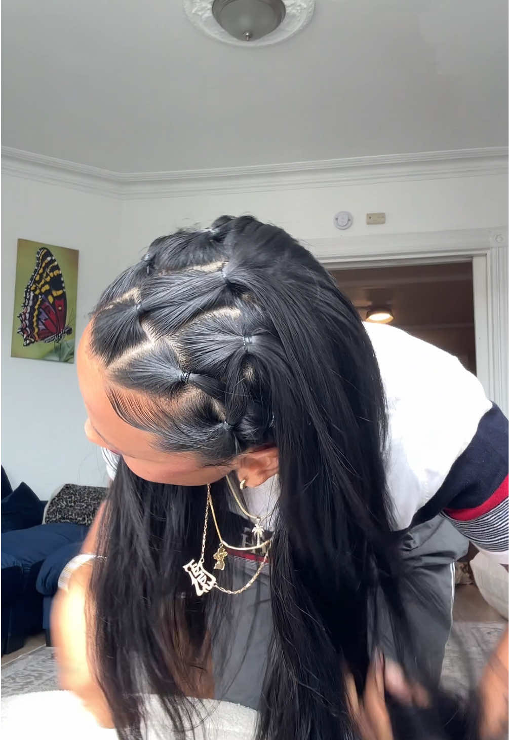 looking back, this isn’t my fav hairstyle but it did feel cute for 1 hour lol. i might try it again but smaller. what do to think? #hairstyle #backtoschool #easyhairstyles 