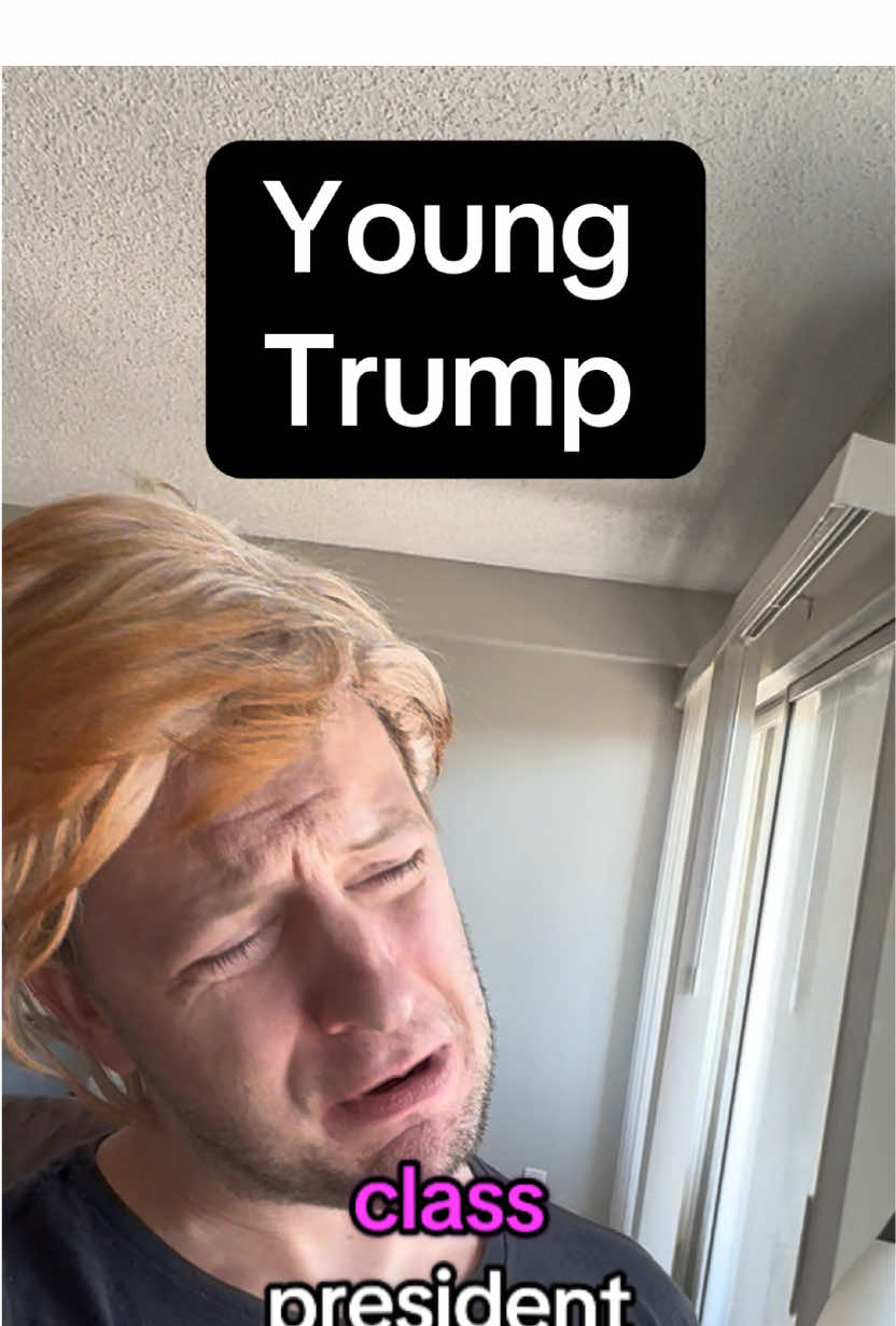 This is actual recovered footage from Trump‘s early years, running for fifth grade president. #trump #school #class #president #fyp 