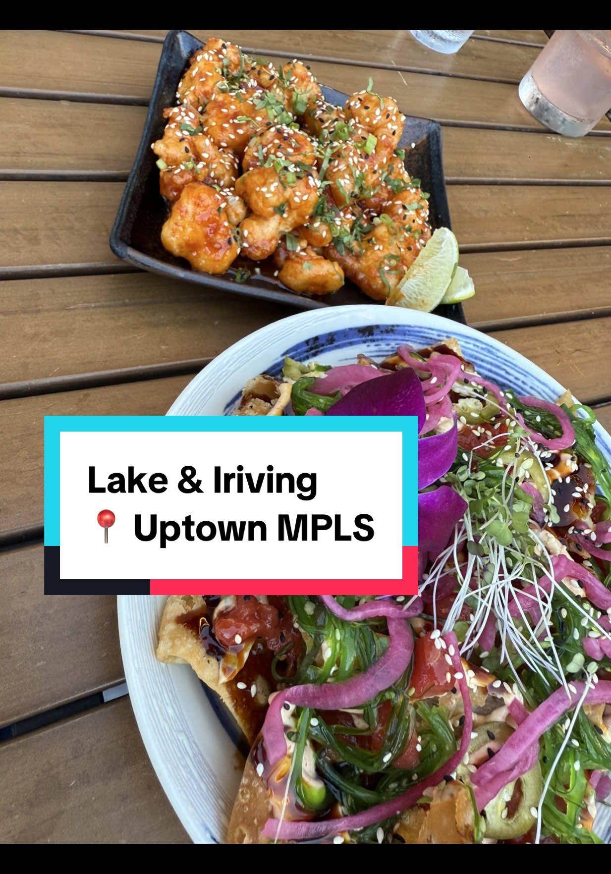 A great date night in Uptown Minneapolis! 📍 Lake & Irving Everything we had: Isla Verde Tatterfly KFC Poke Nachos Kaua’i Sushi Roll Steak Frites Matcha Tres Leches #minneapolis #minnesota #datenight #food #Foodie 