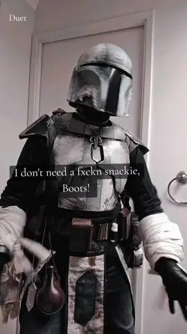 You have awful timing but great snack choices vod #mandalorian #cosplayer #starwars #fyp #cosplay 