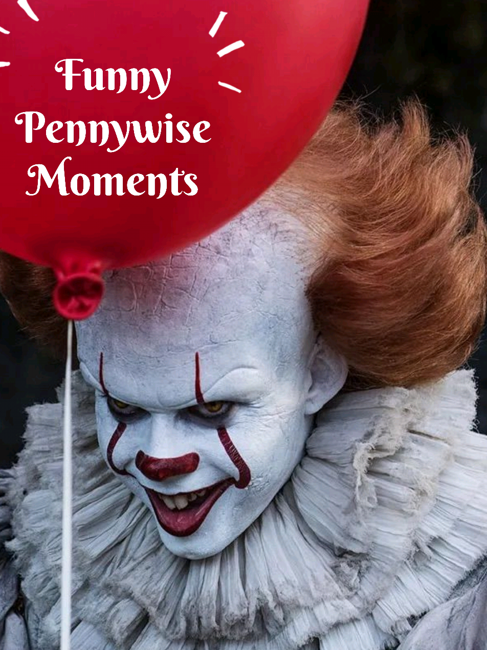 A compilation of some funny Pennywise moments from the filming of IT Chapter One and IT Chapter Two #itmovie #itchapter1 #it2017 #pennywise #billskarsgård  🎈🎈