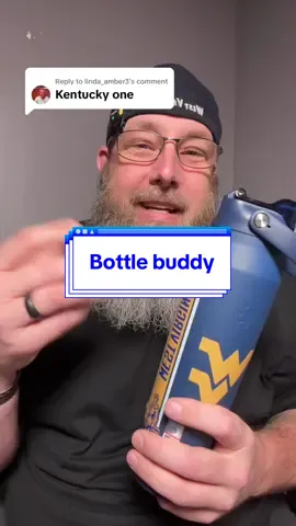 Replying to @linda_amber3 West Virginia bottle buddy. #waterbottle #westvirginia  #waterbottles #insulatedwaterbottle #wvu 