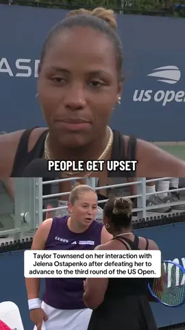 Taylor Townsend on her interaction with Jelena Ostapenko after defeating her to advance to the third round of the #USOpen. #tennis #sports 