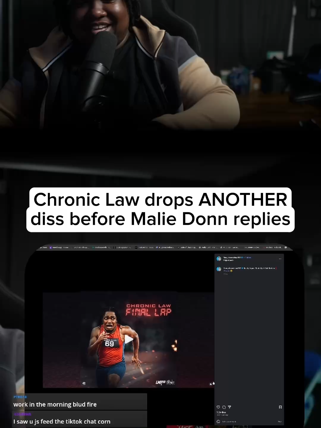 Chronic Law drops ANOTHER diss 'Final Lap' before Malie Donn replies!! @1law_official357 #chroniclaw #reggaedancehall #dancehallmusic #walkz #reactionvideo #newmusic
