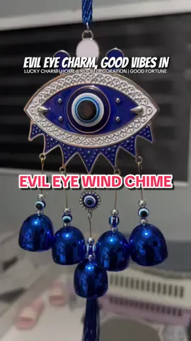 Evil Eye Wind Chime #evileyesoff🧿🖤 #evileyeprotection #homedecor #goodfortune #luckycharm 