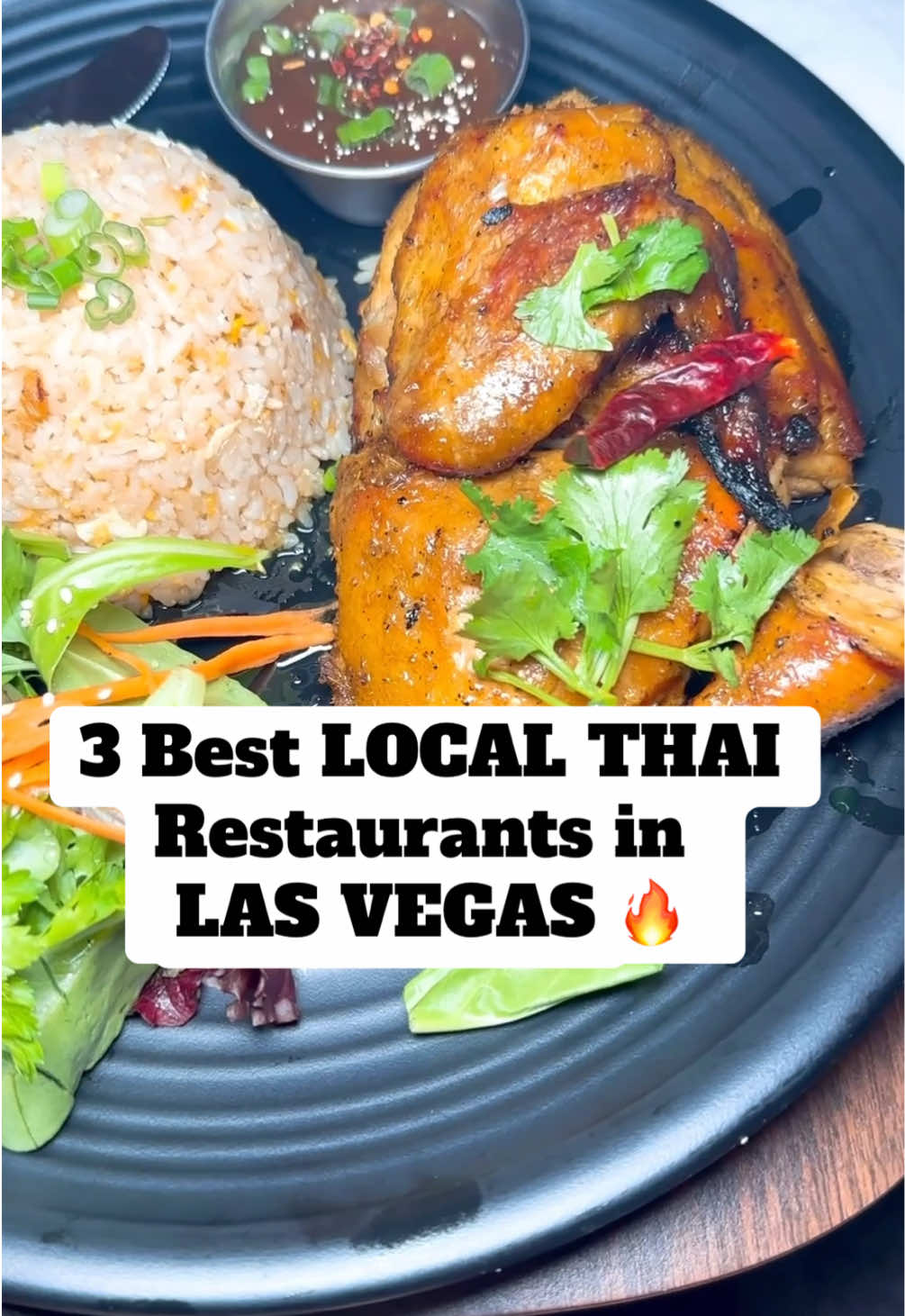 3 BEST Local Thai Restaurants in LAS VEGAS 🔥 #lasvegas #vegastiktok #asianfood #lasvegaslocals #asiantiktok 