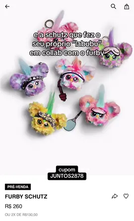 Compre na pré-venda com desconto utilizando o voucher JUNTOS2878  #furby #schutzfurby #labubu #labubuthemonsters #bolsasfemininas 