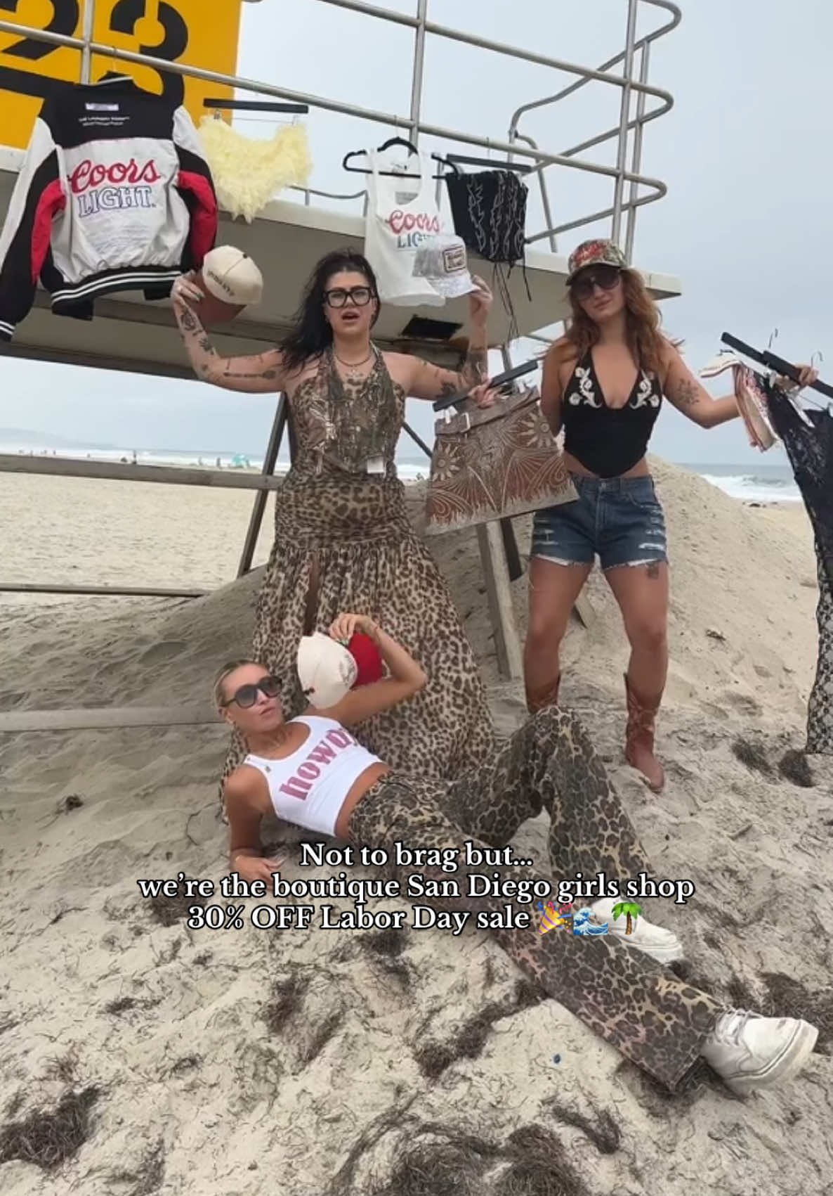 San Diego girls already know…🌴🛍️ 30% OFF Labor Day Sale happening now at the boutique!  Shop your fave Pacific Beach boutique for cute concert outfits, boho western glam & festival-ready fits 💕 💯 #trendyandtipsy #pacificbeachsandiego #concertoutfit #sandiegocalifornia #labordaysale 