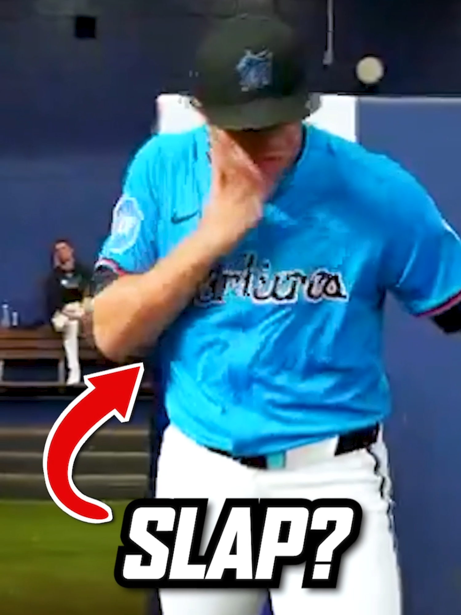 MLB Pitcher SLAPS Himself To Lock In 😳 #baseball #MLB #foryou #fyp #viral