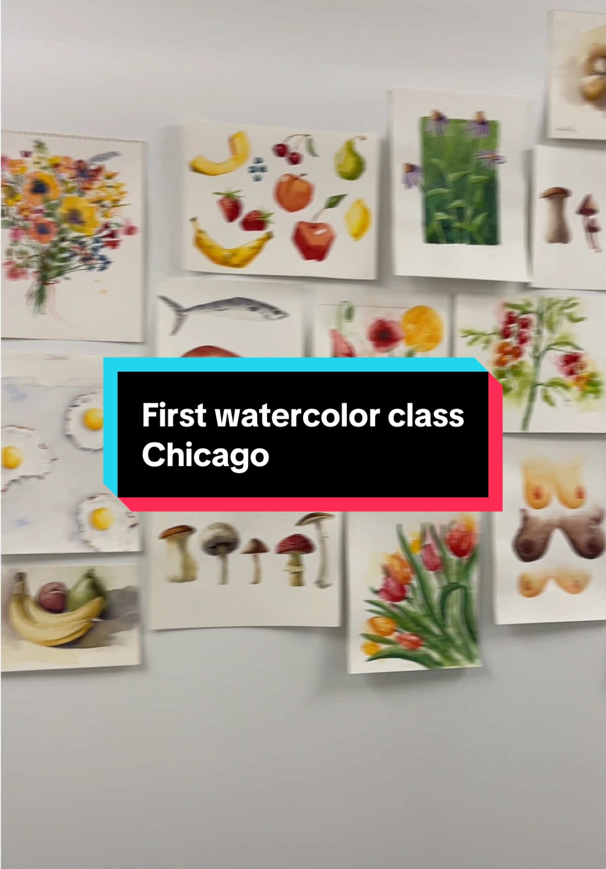 I’m teaching my first class tonight and I’m PINCHING myselfffffff. #chicago #art #artist #artistsoftiktok #watercolorpainting 