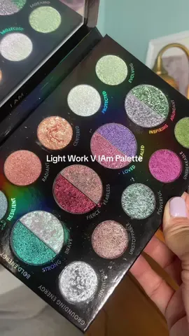 Light work V palette by @DanessaMyricksBeauty is 30% off now! ✨ If you love a palette with multichromes and duo chromes you need this in your collection.  Get one for yourself and give your friend as a gift 💝 check my cart 🛒  #eyeshadowpalette #multichromeeyeshadow #colorfulpalette #makeuppalette #tiktokcreatorpicks  