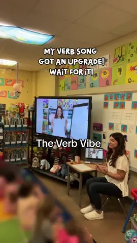 Which version do you like better? 👀😜 #verb #kindergarten #backtoschool #funnyteacher #teachertok 