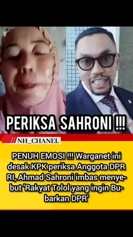 #KPK harus periksa Ahmad Sahroni#ForYouPage #fypシ゚ 