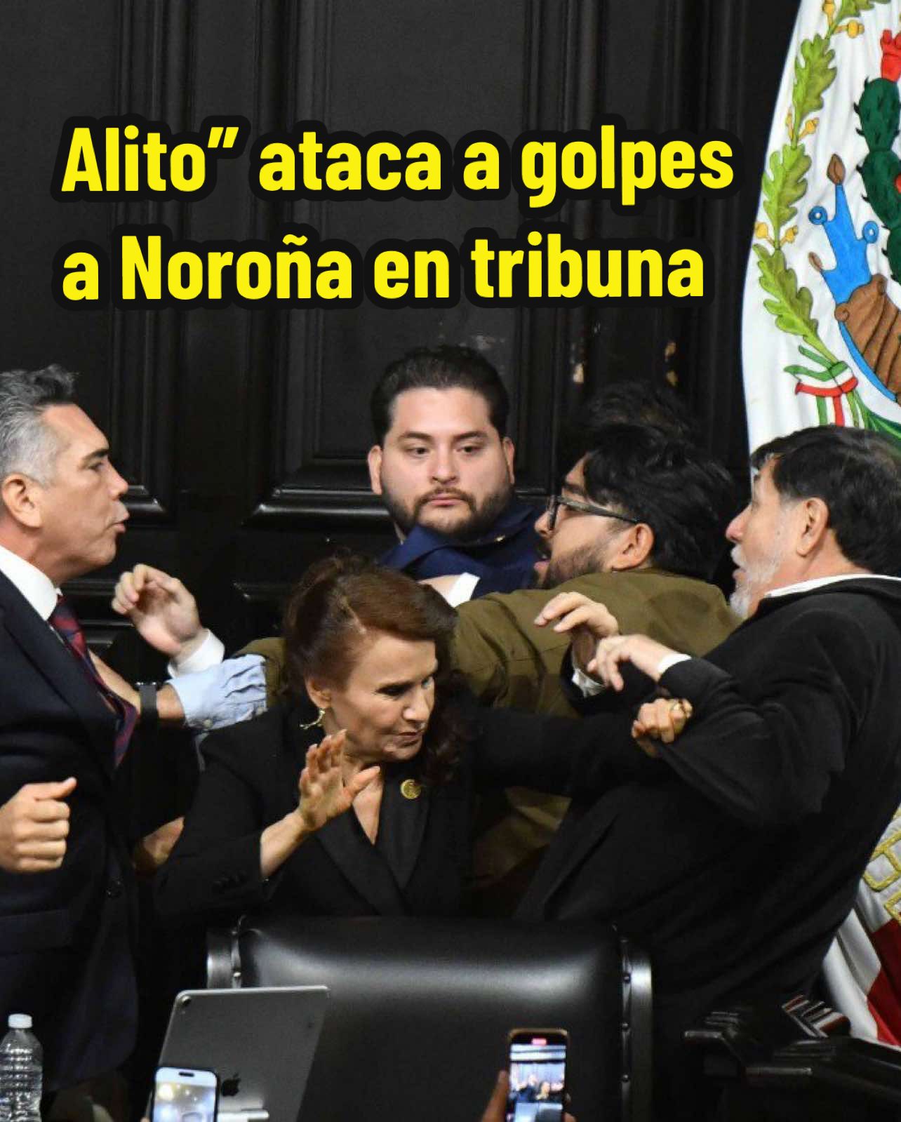 Alito” ataca a golpes a Noroña en tribuna; demandará y pedirá su desafuero Alejandro Moreno Cárdenas 