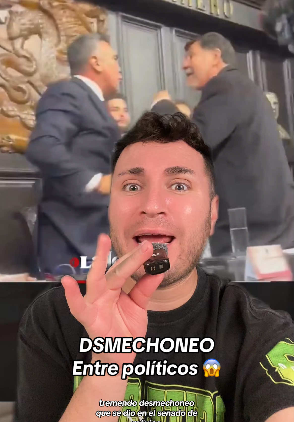 DESMECHONEO ENTRE POLÍTICOS😳😱 #senadodemexico #alitomoreno #fernandeznoroña #noticias #soyeddynieblas 