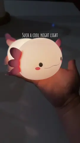 Cute night light for my daughter’s bedroom! #axolotl #nightlight #bedroomdecor #fypシ゚viral #cutefinds 
