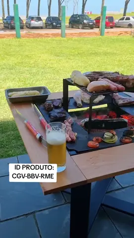 Churrasqueira Gourmet com quadro de seguranças. A lenha ou a carvão para ambientes externos.   ID SO PRODUTO AUB-GAM-TRB  #churrasqueira #shopeepromo #promoção 