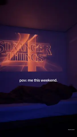 So glad I got this projector! #projector #strangerthings 