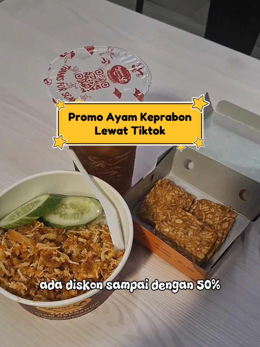 disc 50% ayam keprabon, belinya lewat video ini yaa.. @ayamkeprabon.id #promomakangajian #fyp #nexentertainment #ayamkeprabonexpress #ayamkeprabon 