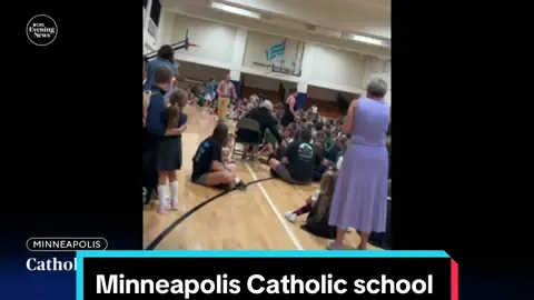 Two children were killed and 17 other people were injured in a shooting during Wednesday morning Mass at a Minneapolis Catholic school in the first week of classes. Video from inside the church shows chaos after the shooting. Law enforcement told CBS News’ @Maurice DuBois the suspect had drawings of the church’s layout. #minnesota #minneapolis #catholic 