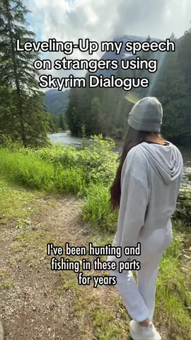 These NPCs don’t know they’re talking to the Dragonborn #skyrim #elderscrolls 