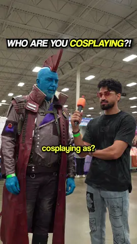 WHO ARE YOU COSPLAYING AS?! at FAIRFAX COMIC CON ft. @Ibrahim Bajwa @Risenfromchaos @Java @Ghostbusters, Virginia #cosplayersoftiktok #yondu #guardiansofthegalaxy #marvelcosplay #cosplayersofinstagram 
