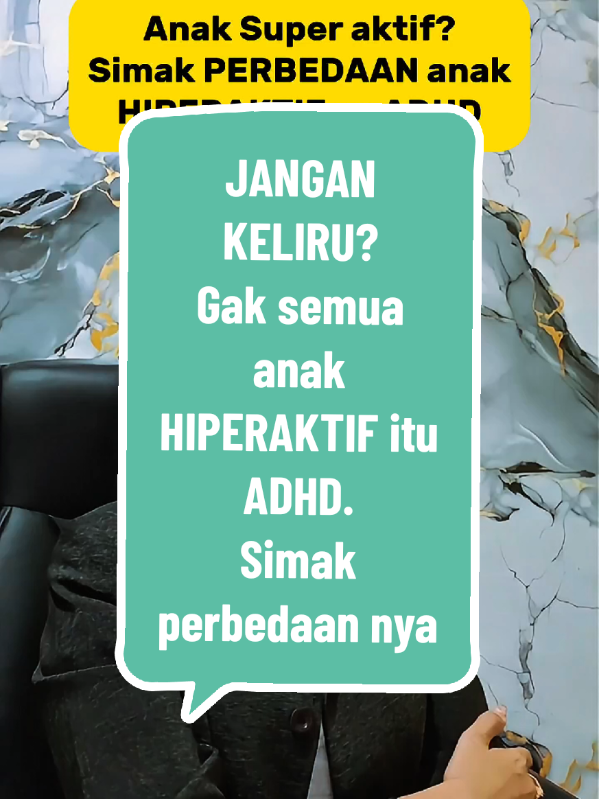 Jangan keliru! Gak semua anak HIPERAKTIF itu ADHD loh.. TONTON sampai akhir untuk cara membedakan anak Hiperaktif vs ADHD! Perlu gak aku share tips mengatasi anak dengan ADHD? Comment yah Jangan lupa SHARE serta FOLLOW  @linda_duniakesehatan01 buat kamu dapatkan info kesehatan lebih banyak. info lengkap/ konsultasi solusi/silahkan  DM atau klik no di Bio. . #hiperaktif #kesehatananak #ADHD #kesehatan #AFClifescience  Hello sehat: https://hellosehat.com/parenting/kesehatan-anak/gangguan - perkembangan/perbedaan -adhd-dan-hiperaktif/