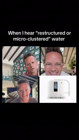 When I hear “restructured or micro-clustered” water. #water #kangen #martinriese #watersommelier #fyp 