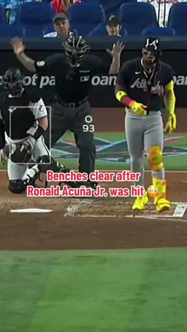 Marlins and Braves going at it again 👀 (via @MLB) #MLB #baseball #baseballtiktoks 