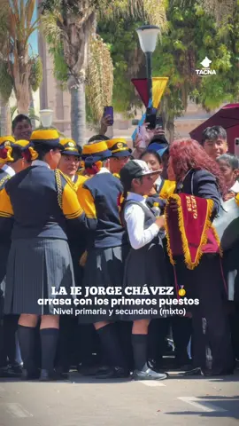 🔴 La IE Jorge Chávez arrasa con los primeros puestos en el concurso regional de desfile escolar.  #tacna #desfileescolar #fyp #colegios 