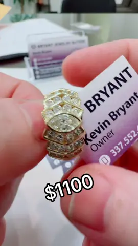 2 Ctw natural diamond ring in 14kt gold #diamondring #naturaldiamondring #estatejewelry #jewelryonsale #bryantgems 