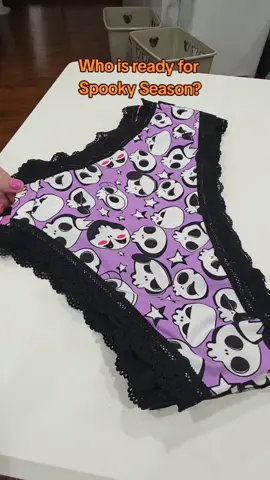 Spooky season is upon us. Halloween themed undies for women #ad #sponsored #spookyseason  #Halloween #womensundergarments 