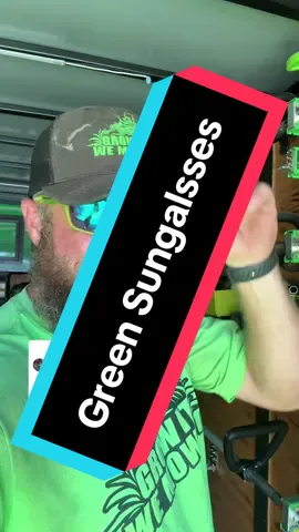 Replying to @nothintoplunder Lawn Tiktok Where I Got These Green Sunglasses #growitwemowit #lawntiktok #foryou 