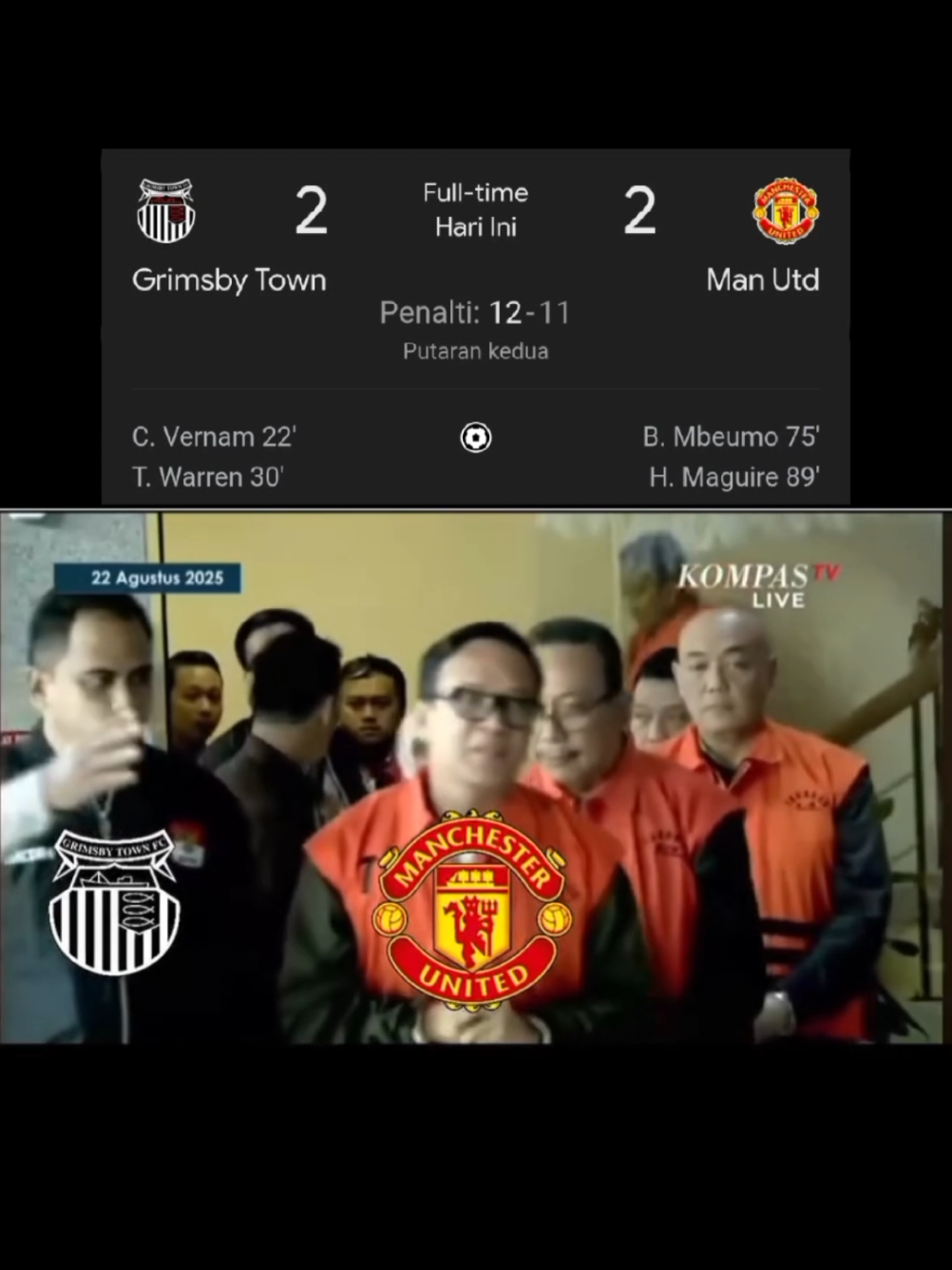 digiring ke goa wkwk #carabaocup #manchesterunited #manutd #manunited #mu #emyu #grimsbytown #onana #andreonana #rubenamorim #amorim #fypシ゚ #fyp 