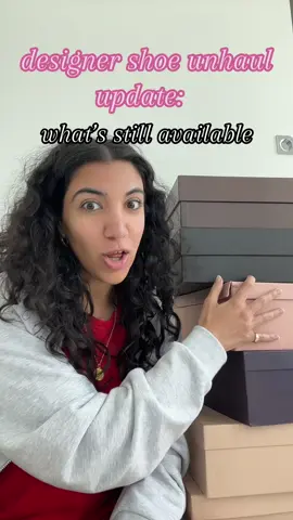 an update of what is still available from the designer shoe unhaul so far (i start showing the shoes at 1:38 beginning is just housekeeping) #designershoes #unhaul #vintageshoes