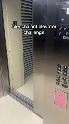 Who was more nonchalant?? #viral #fyp #elevatorchallenge #nonchalant #funny 