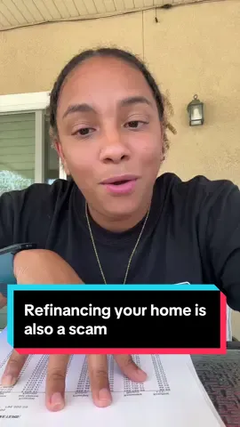 Refinancing your home in America is also a scam. Banks in America are a scam. Interest rates are a scam. Homebuying in America isn’t success, it’s a financial contract to keep you stuck in one place. #capitalism #homebuying 