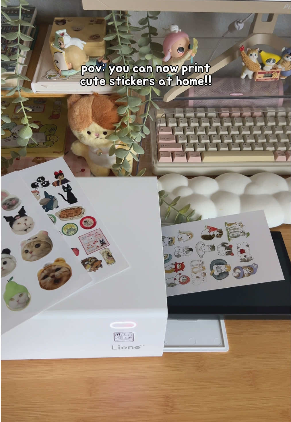unlocked new hobby: sticker printing!! the possibilities are endless 🤭💕 #stickerprinter #kawaiiaesthetic #cutestickers #tiktokshop #fypツ 