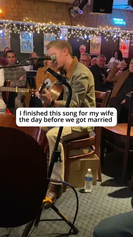 Do you think she cried when I played it for her? Yes or no? 🥹 #loveyoumore #weddingsong #firstdance #songwriter #bluebirdcafe 