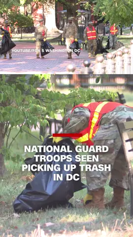 Troops from the National Guard were spotted near the White House collecting garbage. This follows the Trump administration's executive order in March meant to “ensure the cleanliness of public spaces,” but the presence of the Guard appears to come with a hefty price tag.