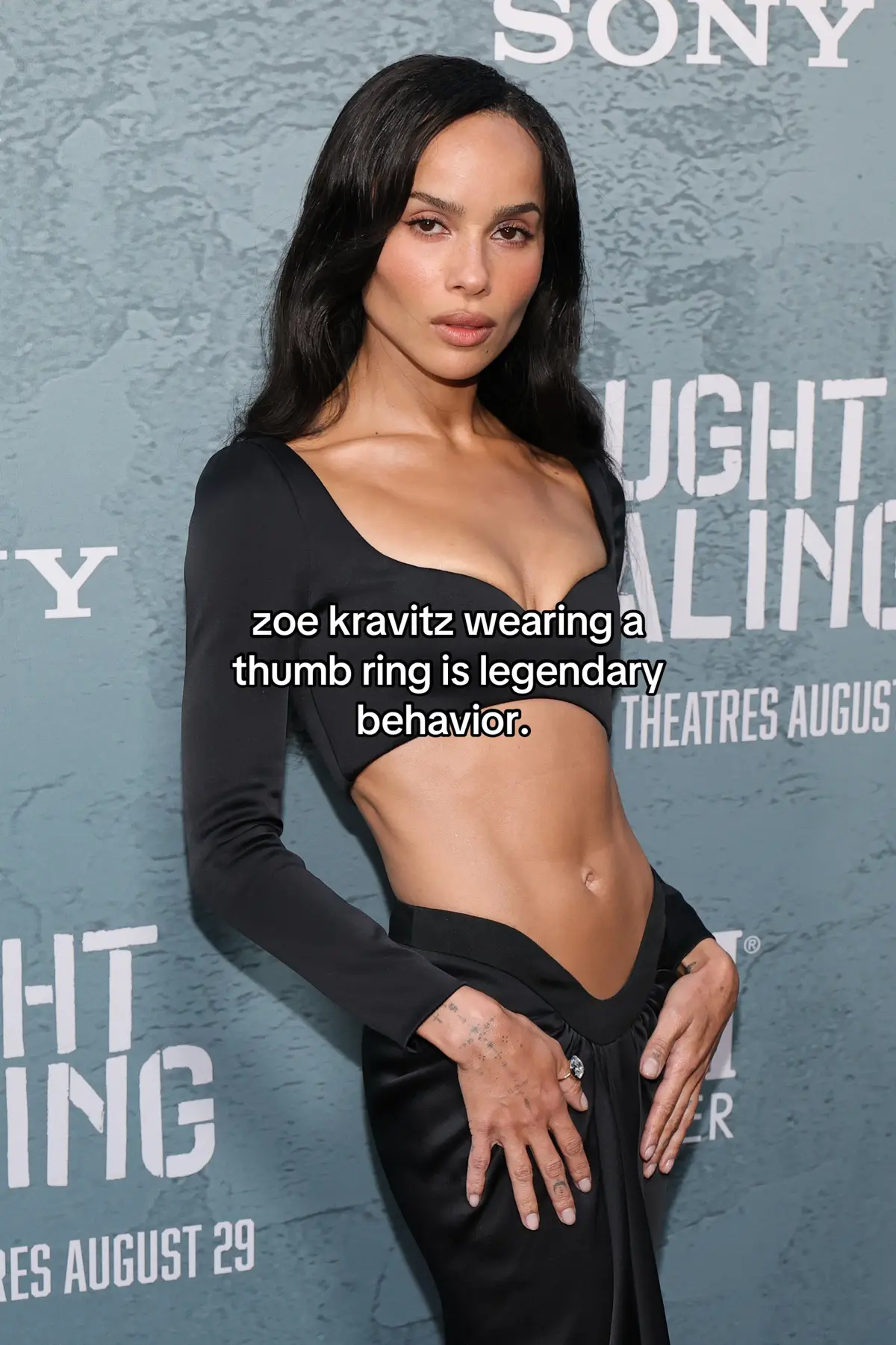 could #zoekravitz get any chicer?  #caughtstealing #ringinspo #jewelry 