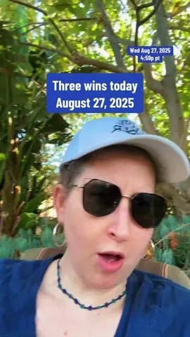 Our worst days are some of the most important times to find wins. Never forget that. Three wins today, August 27, 2025 #greenscreen 