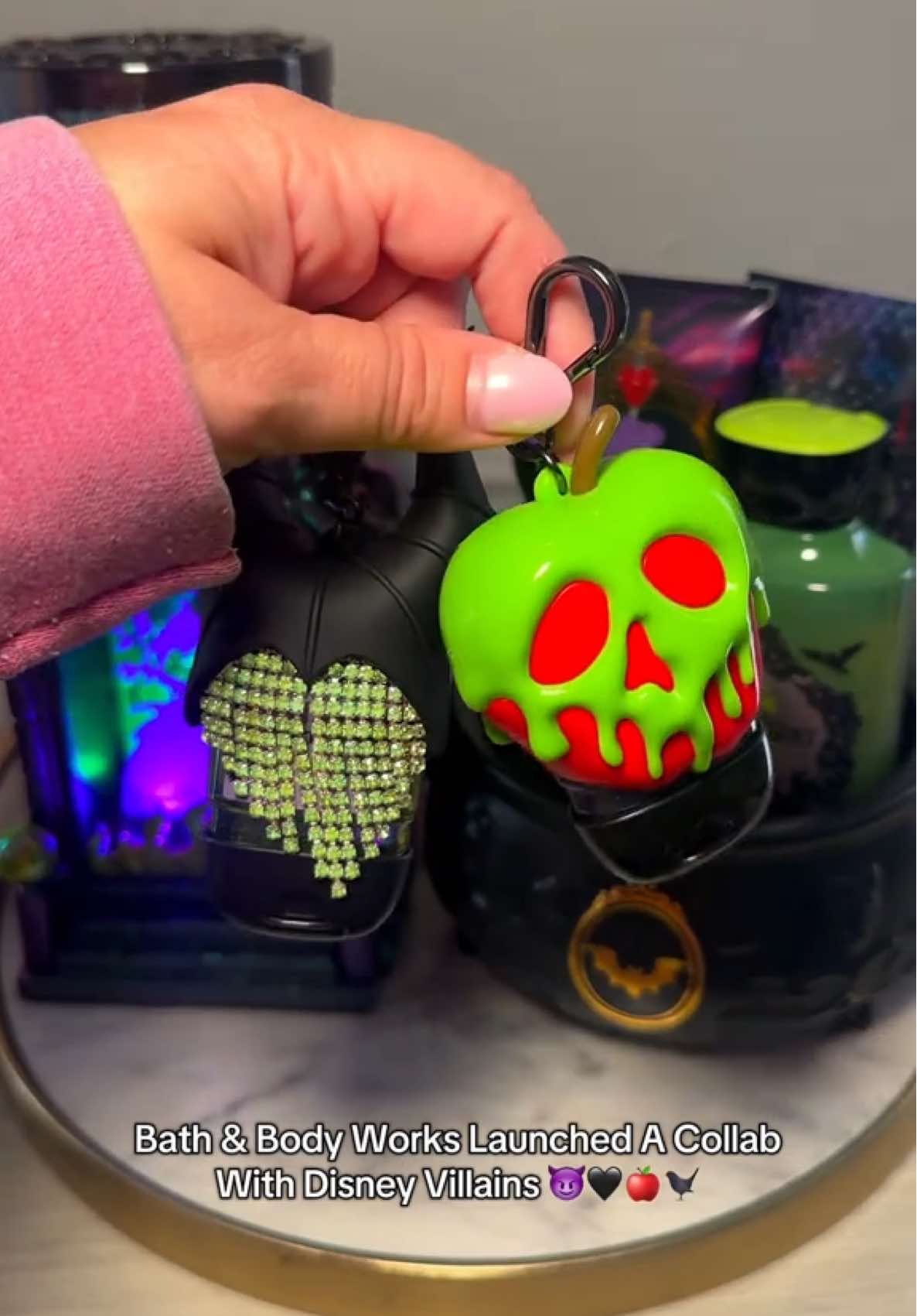 Bath & Body Works Launched a new collab with the Disney Villains for Halloween! 🖤😈🐦‍⬛🍎 Some close shots of the collection featuring The Evil Queen and Malificent. @Bath & Body Works  Early access ends today online and the full launch is September 3! ✨✨ #bathandbodyworks #disneyvillains #halloweendecor #disneyadult #fragrancetiktok  