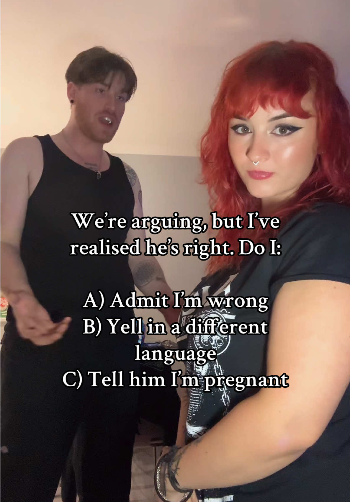 Hint: it’s definitely not gonna be A) #alt #bf #boyfriend #argument #advice 